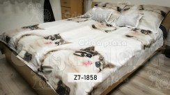 Fehér cica 7 részes ágynemű garnitúra