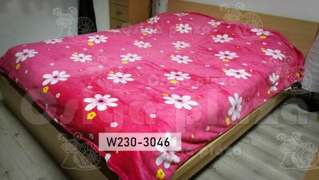 Pink virág vastag plüss pléd 200*230 cm _product_product