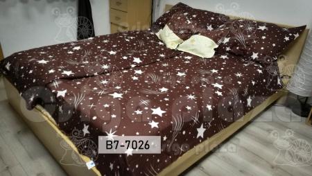 sotetbarna-vaj-hullocsillag-7 részes ágynemű szett