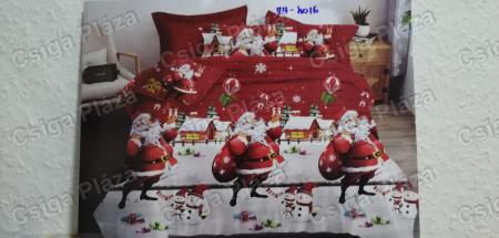 Karácsonyi ágynemű 7 részes szett, mikulás + hóemberek ágynemű